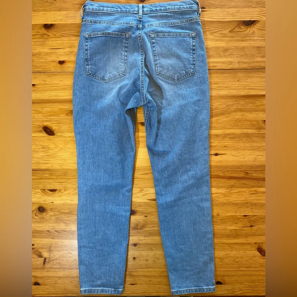 Everlane High Rise Classic Ankle Jean Vintage Light Wash Blue Size 30